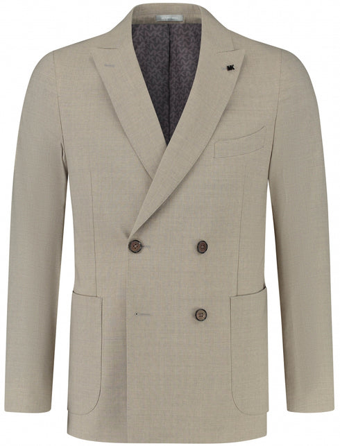 Beige double breasted Kostuum