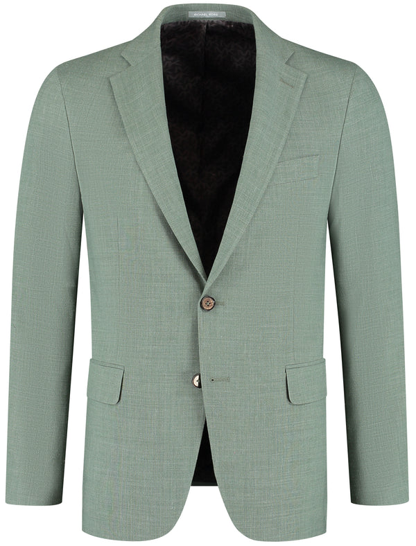 Groen Linnen/wool blend kostuum