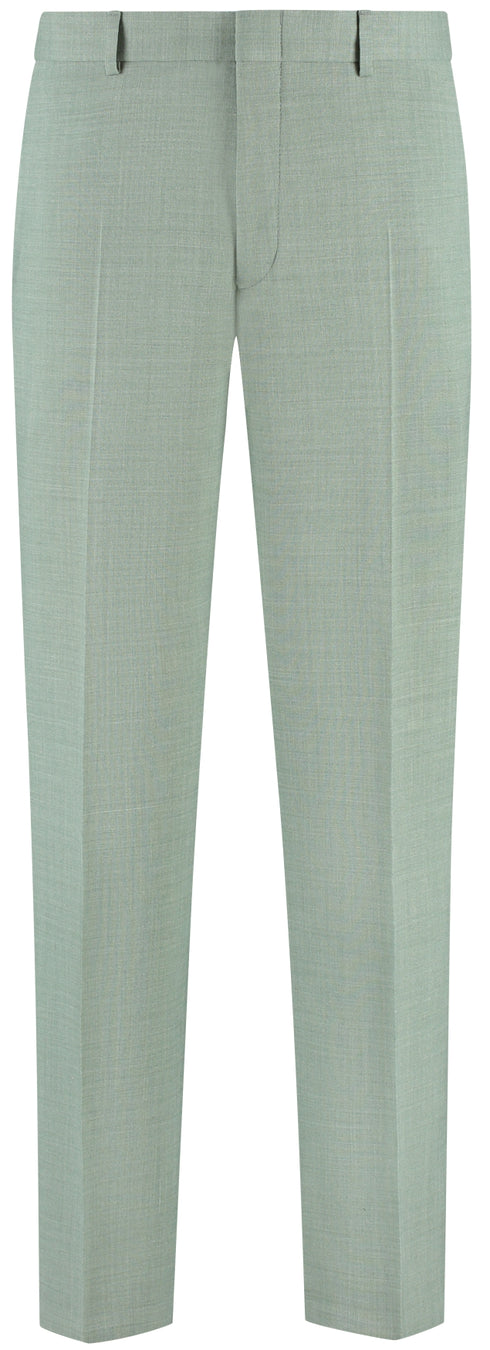 Groen Linnen/wool blend kostuum