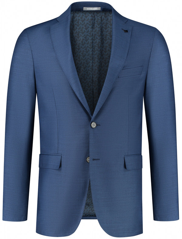 Blauw shark-skin Kostuum