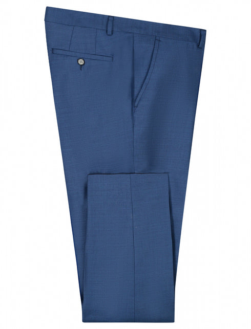 Blauw shark-skin Kostuum