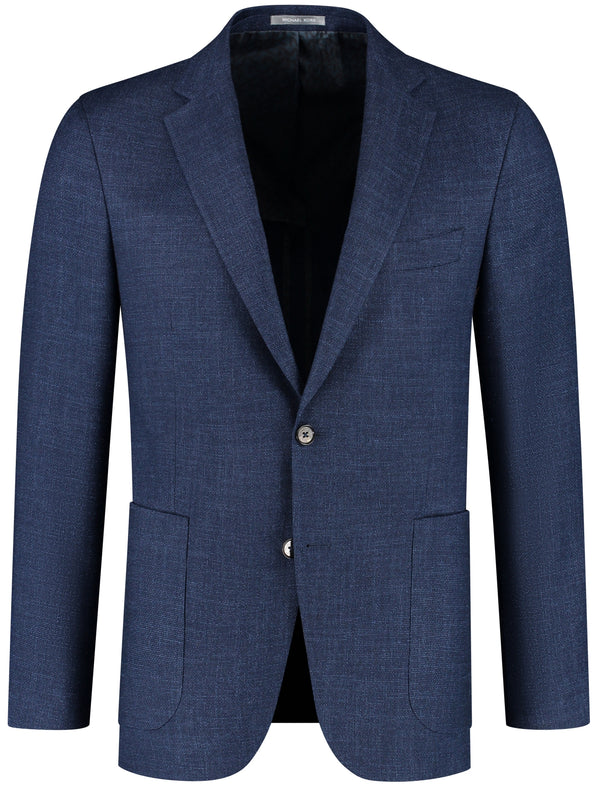 Navy Silk look Colbert