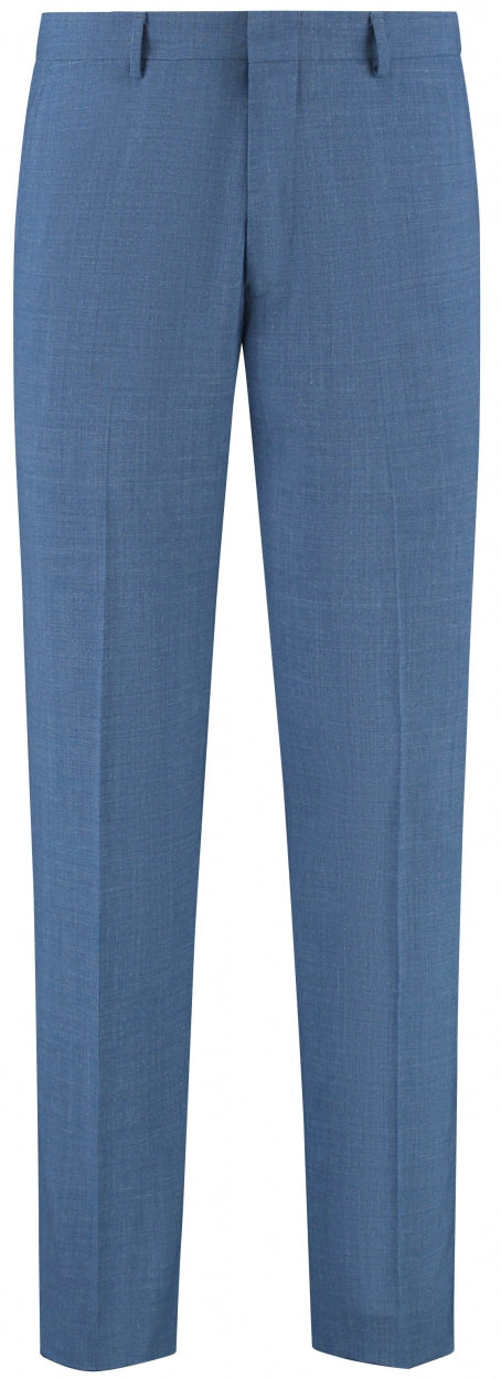 Midden blauw single breasted Kostuum