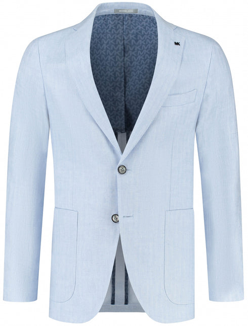 Lichtblauw Linnen Kostuum