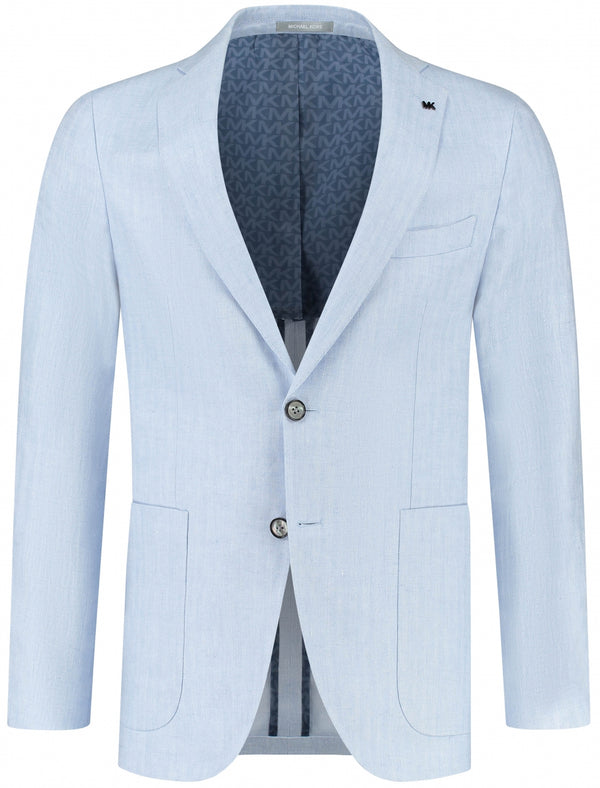 Lichtblauw Linnen Kostuum