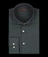 Royal dark green oxford overhemd met wide spread kraag