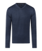 Indigo pullover met V-neck