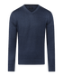 Indigo pullover met V-neck