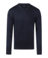Navy pullover met V-neck