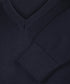 Navy pullover met V-neck