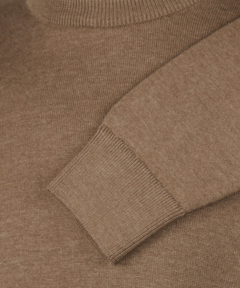 Coffee pullover met crewneck