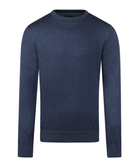 Indigo pullover met crewneck