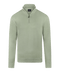Mint half-zip met geribde boorden