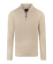 Beige half-zip met structuur