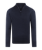 Navy half-zip met structuur