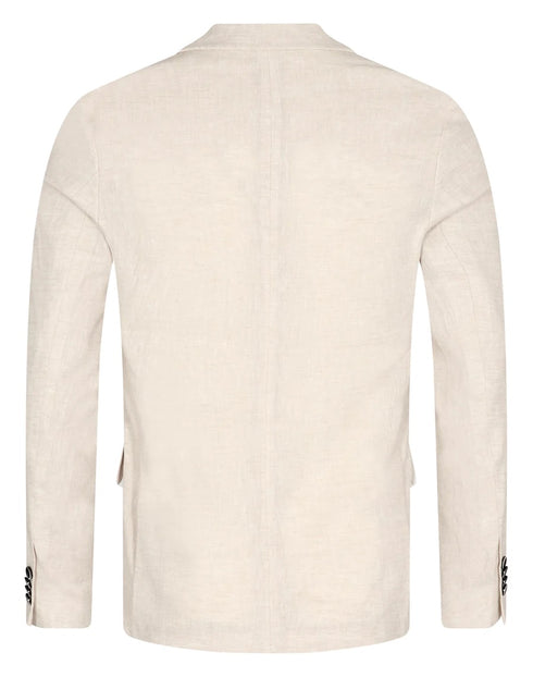 Lichtbeige effen Kostuum