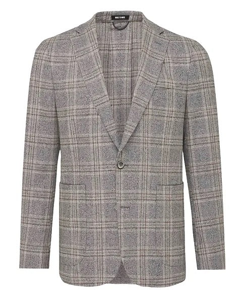 Grote ruit Wol / Katoen Colbert