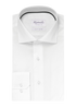 Uni wit fine twill overhemd
