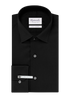Uni zwart shirt (Extra lange mouwen)