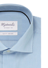 Blauw wit gestreept katoenen overhemd