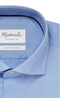 Uni Blauw Oxford katoenen overhemd