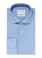 Uni Blauw Oxford katoenen overhemd