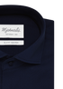 Uni navy katoenen overhemd