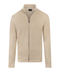 Beige vest met zipper