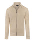 Beige vest met zipper