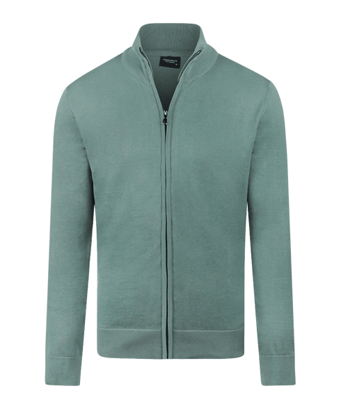 Mint vest met zipper