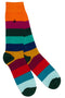 Swole Panda rainbow brede streep Sok