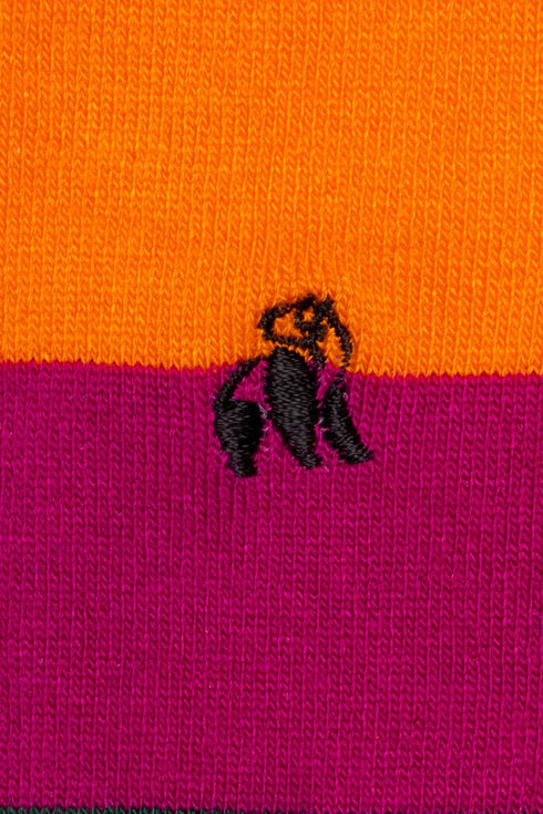 Swole Panda rainbow brede streep Sok