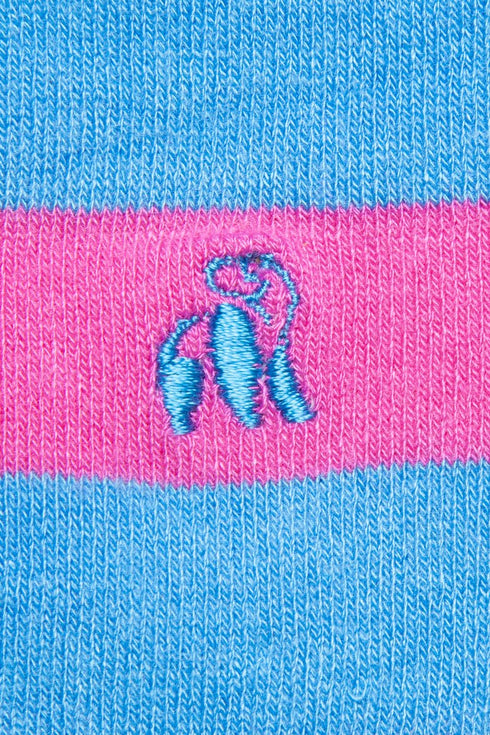 Swole Panda roze streep Sok