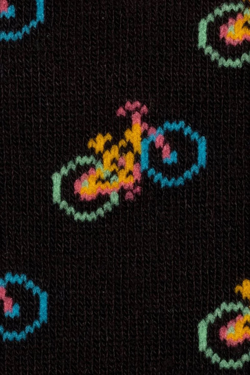 Swole Panda zwarte fietsen Sok