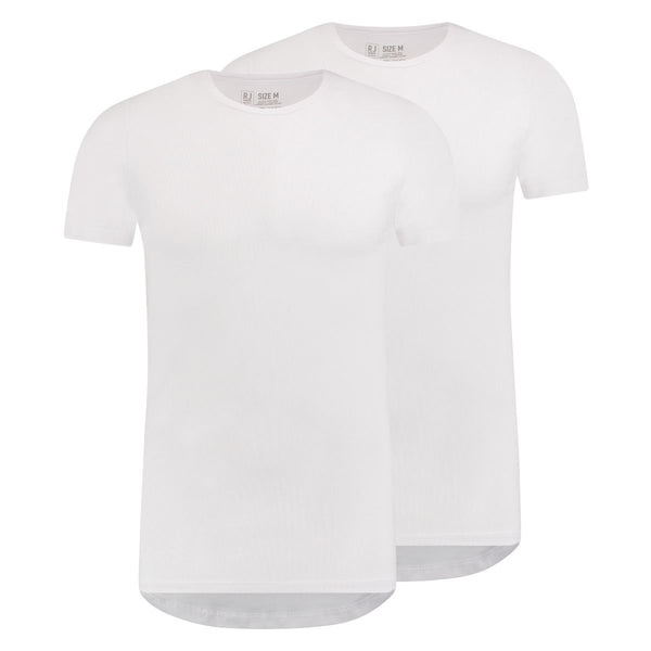Basic T-shirt Ronde Hals wit