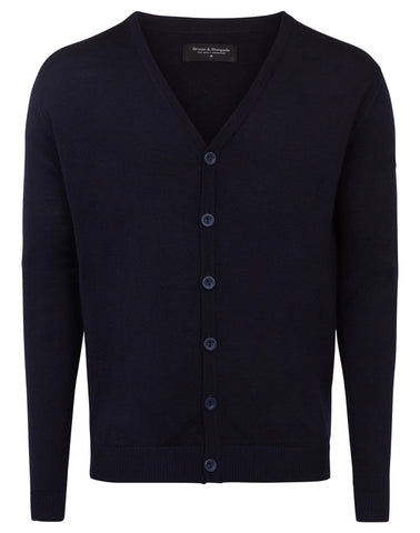 Wollen Vest met Knoopjes Navy