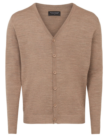 Wollen Vest met Knoopjes Beige
