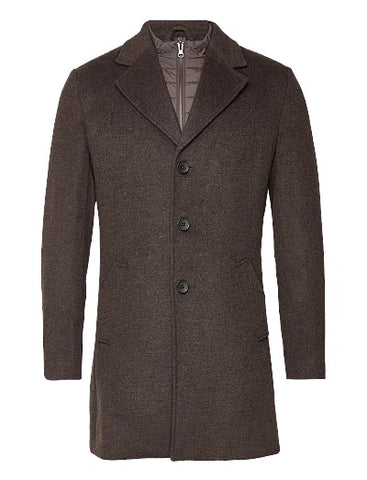 Bruine twill overcoat Bruun & Stengade