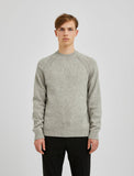 Grijze wollen Crew Neck Pullover van Bertoni