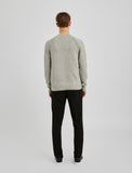 Grijze wollen Crew Neck Pullover van Bertoni