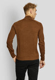 Camel Merino Zip Mock Pullover