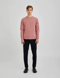Roze Crew Neck Pullover van Bertoni