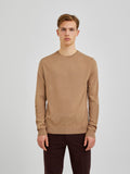 Camel Crew Neck Pullover van Bertoni