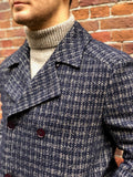 Blauw Beige Coat