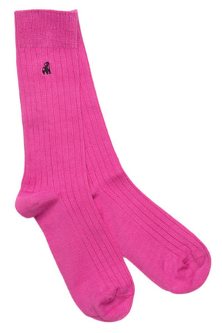 Swole Panda uni fucsia roze  Sok