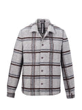 Taupe geruit Overshirt van 7 Square