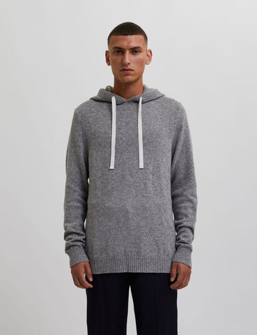 Grijze wollen Hoodie van Bertoni