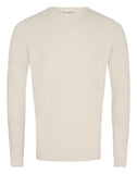 Crew neck Pullover structuur Off-White