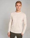 Crew neck Pullover structuur Off-White