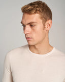 Crew neck Pullover structuur Off-White